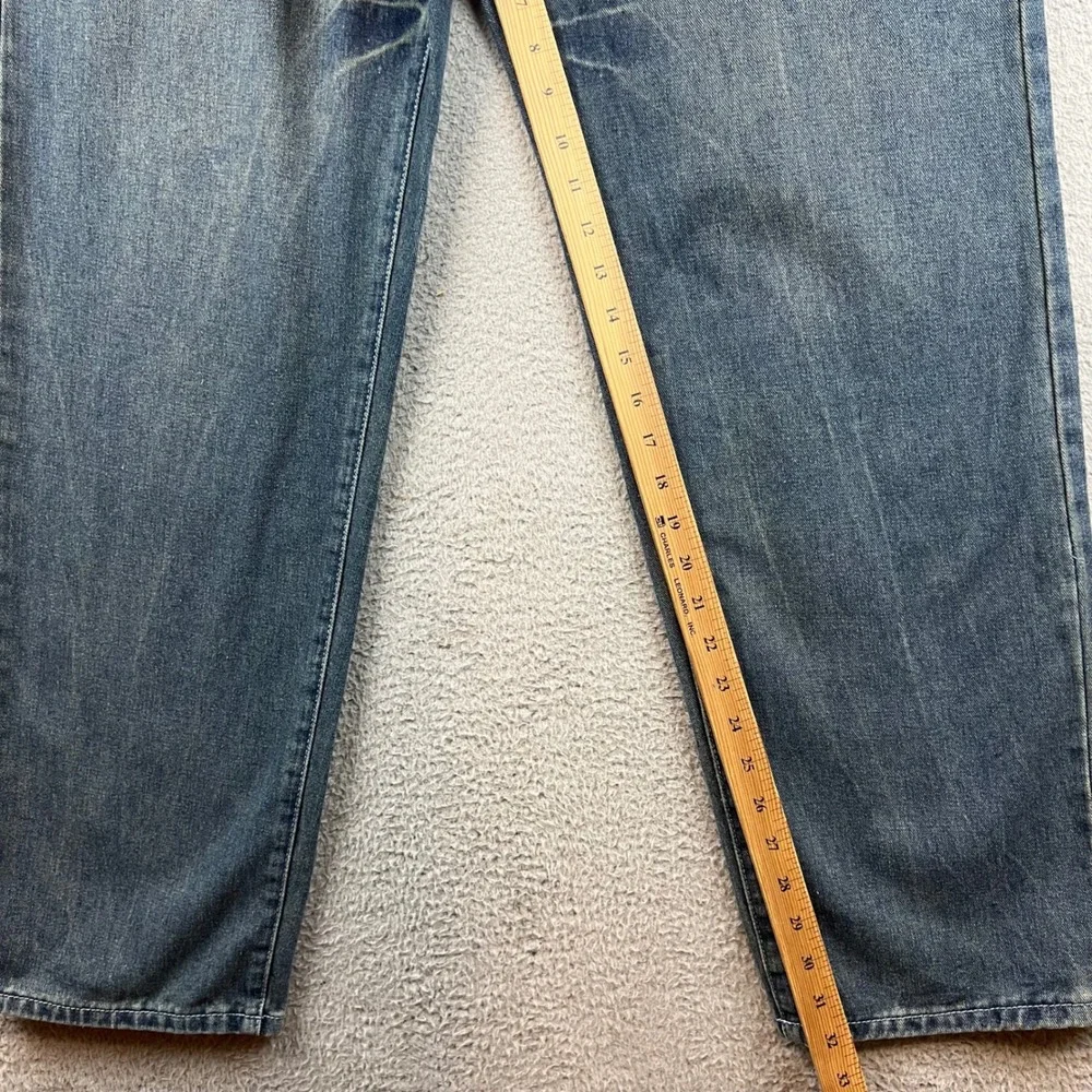 Playbigg Jeans Mens 36 Baggy Wide Leg Blue Denim Hip Hop Street Y2K